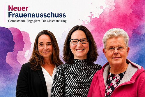 Gruppenfoto von drei Frauen