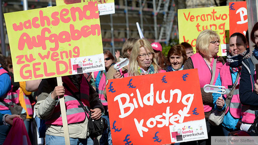 Sozial- und Erziehungsdienst: Protest in Hannover Sozial- und Erziehungsdienst: Protest in Hannover