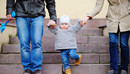 outdoors, girl, people, person, young, park, love, parent, father, family, mother, lifestyle, woman, day, man, boy, city, town, urban, support, happy, holding, hands, walking, child, steps, stairs, aged, playing, development, little, foot, son, european, jeans, three, kid, baby, together, parenting, parenthood, legs, offspring, toddler, cone, grandson, teaching, grandparents, stride, going