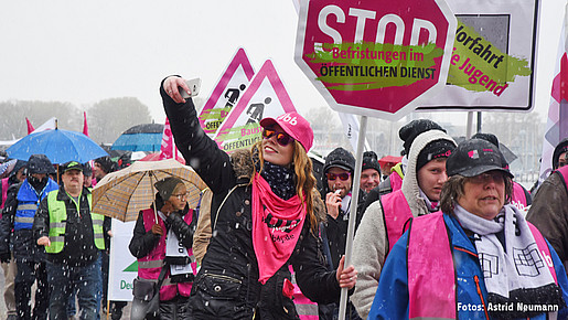 Norddeutschland: Warnstreiks im öffentlichen Dienst – Demo in Kiel
