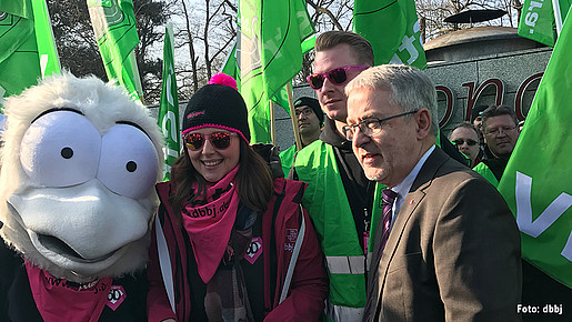 Sandra Kothe und Willi Russ auf der Demo