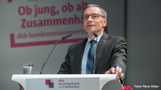 Der Vorsitzende der dbb Bundesseniorenvertretung, Horst Günther Klitzing