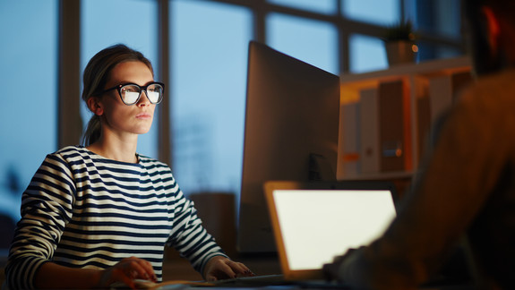 Arbeit zu später Stunde