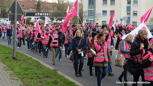 Protest in Salzgitter Protest in Salzgitter
