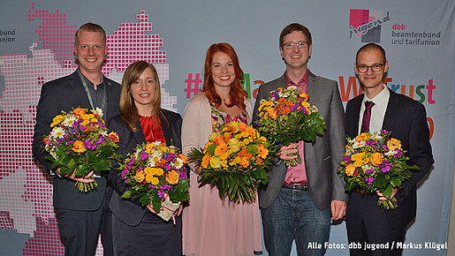 Das neue Spitzenteam der dbb jugend