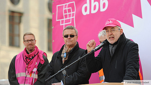 Beschäftige im Landesdienst protestierten in München