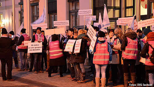 Protest in Naunhof