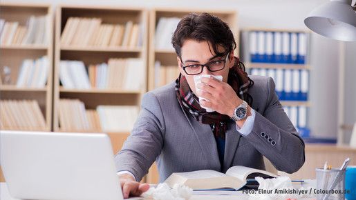 Krank zur Arbeit? Das hat gravierende Folgen, warnt die dbb jugend.  Krank zur Arbeit? Das hat gravierende Folgen, warnt die dbb jugend.