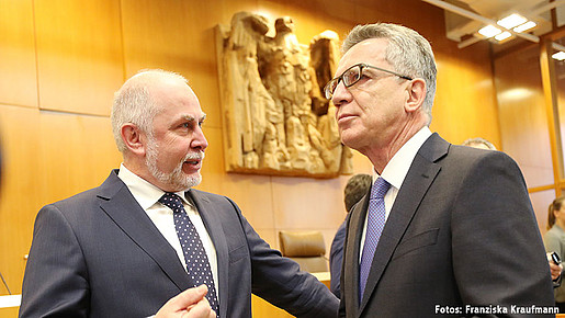 Ulrich Silberbach und Thomas de Maizière