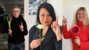 dbb frauen mit Blume