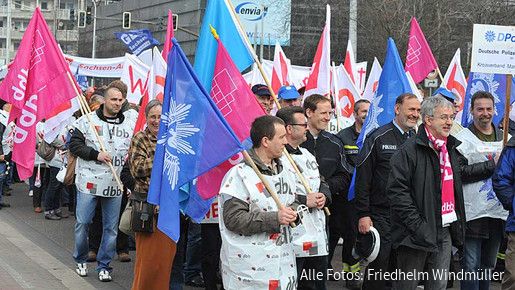 Warnstreik in Halle