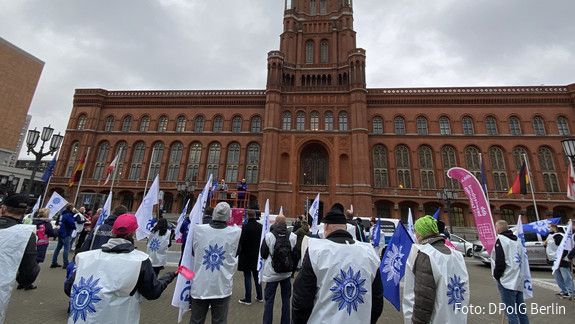 EInkommensrunde 2021: DPolG-Protest in Berlin Polizei, Demo, Protest, Berlin, Geyer, Wendt, Biedermann, Einkommensrunde, 2021, EKR, Länder