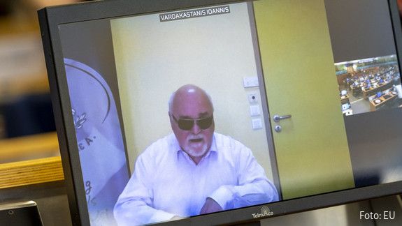 Ioannis Vardakastanis Der Präsident der International Disability Alliance, Ioannis Vardakastanis, während einer Konferenz