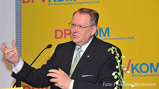 Peter Heesen beim Gewerkschaftstag der DPVKOM