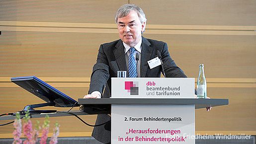 Klaus Dauderstaedt beim 2. Forum Behindertenpolitik