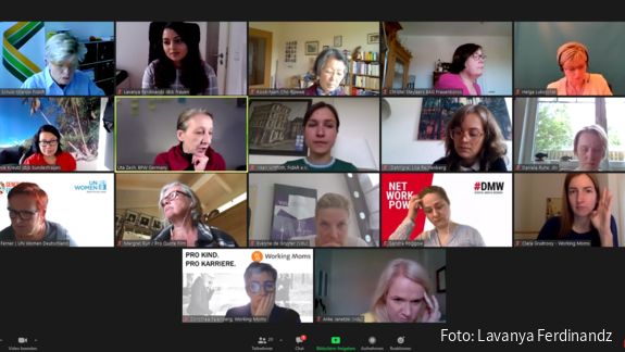 Gleichstellung der Geschlechter zum Durchbruch verhelfen Videokonferenz mit den dbb frauen