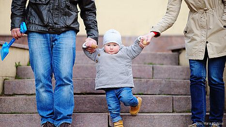 outdoors, girl, people, person, young, park, love, parent, father, family, mother, lifestyle, woman, day, man, boy, city, town, urban, support, happy, holding, hands, walking, child, steps, stairs, aged, playing, development, little, foot, son, european, jeans, three, kid, baby, together, parenting, parenthood, legs, offspring, toddler, cone, grandson, teaching, grandparents, stride, going