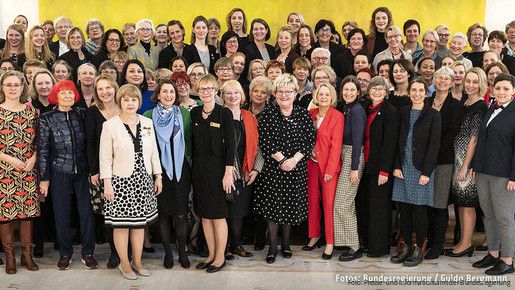Empfang von Bundespräsident Frank-Walter Steinmeier zum Internationalen Frauentag