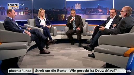 phoenix Runde: Streit um die Rente - Wie gerecht ist Deutschland? phoenix Runde: Streit um die Rente - Wie gerecht ist Deutschland?